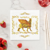 Serviette En Papier Golden Lamassu (En situation)