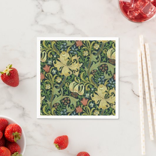 Serviette En Papier Golden Lily (En situation)