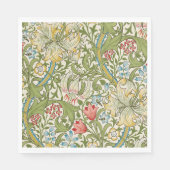 Serviette En Papier Golden Lily William Morris Floral (Devant)