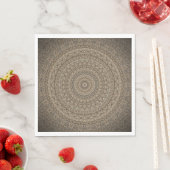 Serviette En Papier Golden Mandala (En situation)