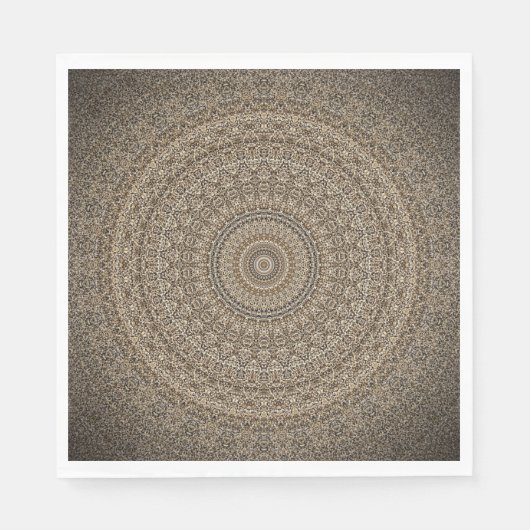 Serviette En Papier Golden Mandala (Devant)