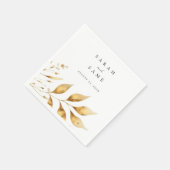 Serviette En Papier Golden Radiance Wedding Napkins (Coin)