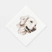 Serviette En Papier Golden Retriever 2 (Coin)