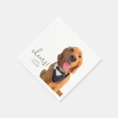 Serviette En Papier Golden Retriever chien animal Mariage boisson Napk (Coin)