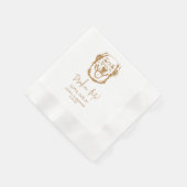 Serviette En Papier Golden Retriever Chien Boisson personnalisée sur m (Coin)