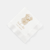 Serviette En Papier Golden Retriever Chien Boisson Personnalisée Sur M (Coin)
