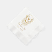 Serviette En Papier Golden Retriever Chien Boisson Personnalisée Sur M (Coin)