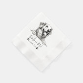 Serviette En Papier Golden Retriever Chien Boissons Personnalisées Sur (Coin)