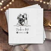 Serviette En Papier Golden Retriever Chien Boissons Personnalisées Sur