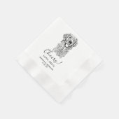 Serviette En Papier Golden Retriever Chien Chefs Personnalisés serviet (Coin)