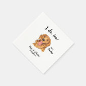 Serviette En Papier Golden Retriever Chien Mariage Cocktail Napkins (Coin)