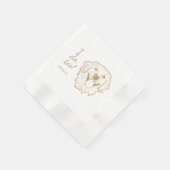Serviette En Papier Golden Retriever Chien Personnalisé I Dog Aussi (Coin)