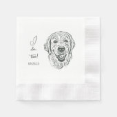 Serviette En Papier Golden Retriever Chien Personnalisé I Dog Aussi (Devant)