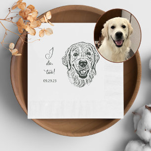 Serviette En Papier Golden Retriever Chien Personnalisé I Dog Aussi
