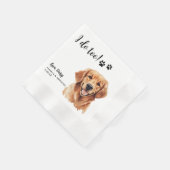 Serviette En Papier Golden Retriever Chien Personnalisé Je fais aussi (Coin)