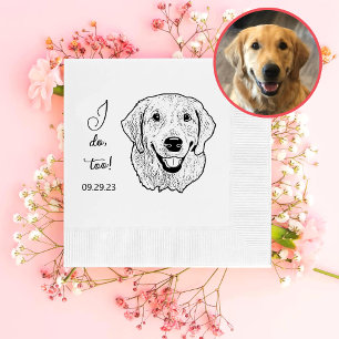 Serviette En Papier Golden Retriever Chien Personnalisé Je fais aussi