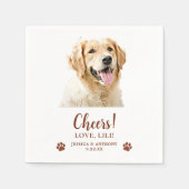 Serviette En Papier Golden Retriever Chien Salutation personnalisée (Devant)