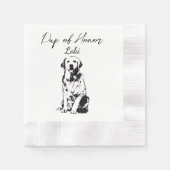 Serviette En Papier Golden Retriever Custom Cocktail Napkin Pet Napkin (Devant)