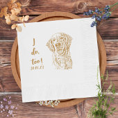 Serviette En Papier Golden Retriever Dog I Do Too Custom Cocktail