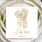 Serviette En Papier Golden Retriever Dog I Do Too Custom Cocktail