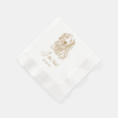 Serviette En Papier Golden Retriever Dog I Do Too Custom Cocktail (Coin)