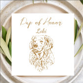 Serviette En Papier Golden Retriever Dog I Do Too Custom Cocktail Napk
