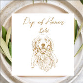 Serviette En Papier Golden Retriever Dog I Do Too Custom Cocktail Napk