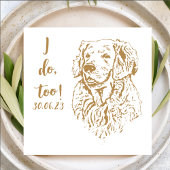 Serviette En Papier Golden Retriever Dog I Do Too Custom Cocktail Napk