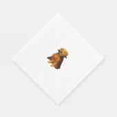Serviette En Papier Golden Retriever Halloween Chien avec bonbon Citro (Coin)