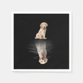 Serviette En Papier Golden Retriever Life mignon amour Golden Retrieve (Devant)