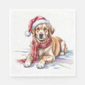 Serviette En Papier Golden Retriever Paper Napkin (Devant)