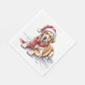 Serviette En Papier Golden Retriever Paper Napkin (Coin)