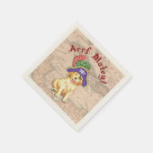 Serviette En Papier Golden Retriever Pirate (Coin)