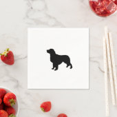 Serviette En Papier Golden Retriever Silhouette Love Dogs (En situation)
