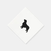 Serviette En Papier Golden Retriever Silhouette Love Dogs (Coin)