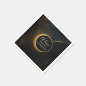 Serviette En Papier Golden Stardust Eclipse Mariage céleste (Coin)