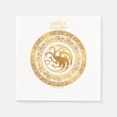 Serviette En Papier Golden Targaryen Crest (Devant)