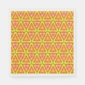 Serviette En Papier Golden Yellow Triangle Pattern (Devant)