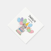 Serviette En Papier Goldendoodle Chien Anniversaire Papier de fête (Coin)