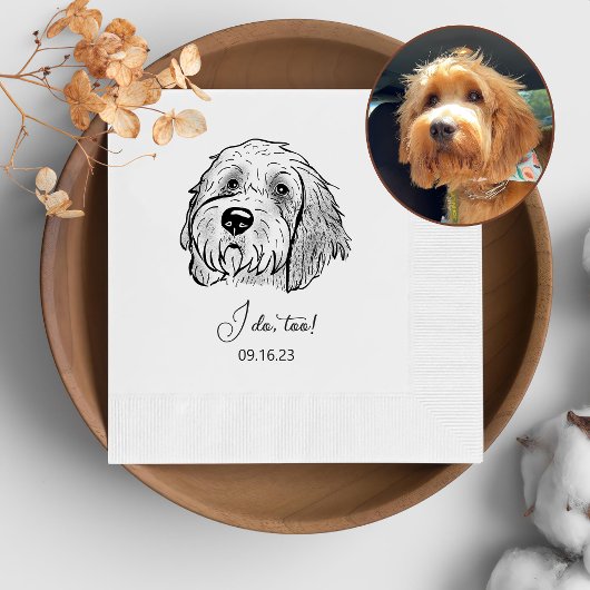 Serviette En Papier Goldendoodle Chien Personnalisé Je fais trop de se
