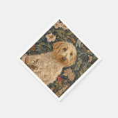 Serviette En Papier Goldendoodle Garden Tapestry Anniversaire (Coin)