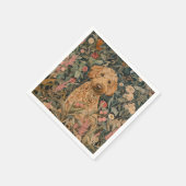 Serviette En Papier Goldendoodle Garden Tapestry Anniversaire (Coin)