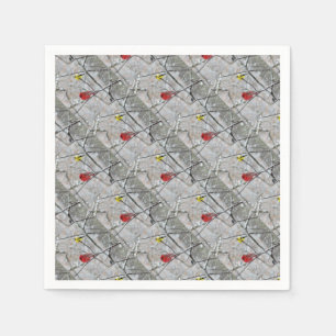 Serviette En Papier Goldfinch Et Cardinal