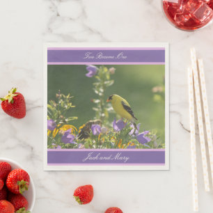 Serviette En Papier Goldfinch Spring Garden Wedding