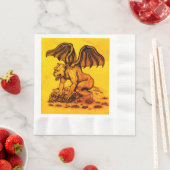 Serviette En Papier Golem Gargoyle (En situation)