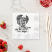 Serviette En Papier Golem Gargoyle (En situation)