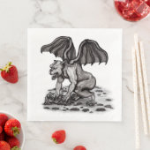 Serviette En Papier Golem Gargoyle (En situation)