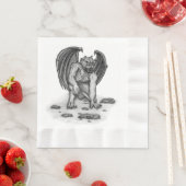 Serviette En Papier Golem Gargoyle (En situation)