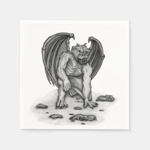 Serviette En Papier Golem Gargoyle