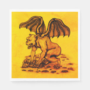 Serviette En Papier Golem Gargoyle